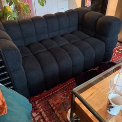 Black Sherpa Couch 