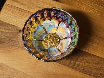 Handcrafted Tenmoku Jianzhan Ceramic Tea Cup Gilded Castle Palace Rainbow Glaze