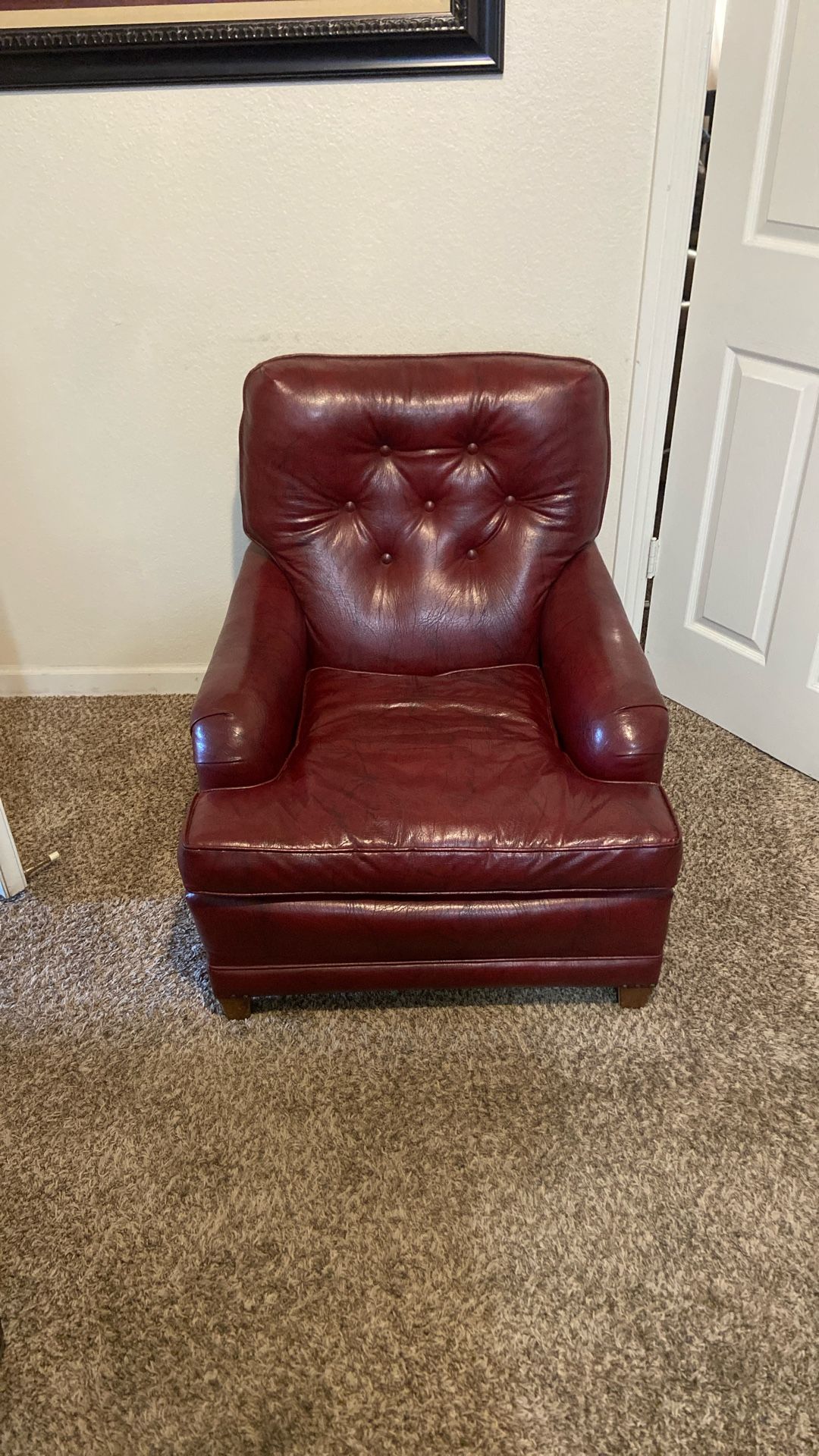 Red Leather Couch