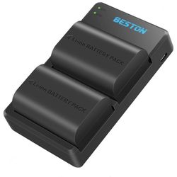 Beston 2-pk LP-E6/LP-E6N Battery & Charger for Canon