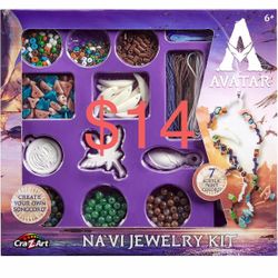  Avatar Na’vi Jewelry Making Kit by CRA-Z-Art, Make Your Own Bracelets, Necklaces & Songcord, Beads, Charms, Threads & Paints, Creative Craft Kit for 
