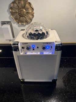 ION Audio House Party Bluetooth Speaker w/Built-in Spinning Light Dome (no mic)