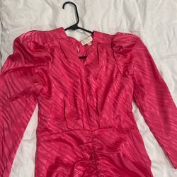 Ronny kobo pink evening dress size medium