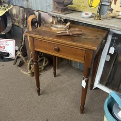 Antique One Drawer Stand Table