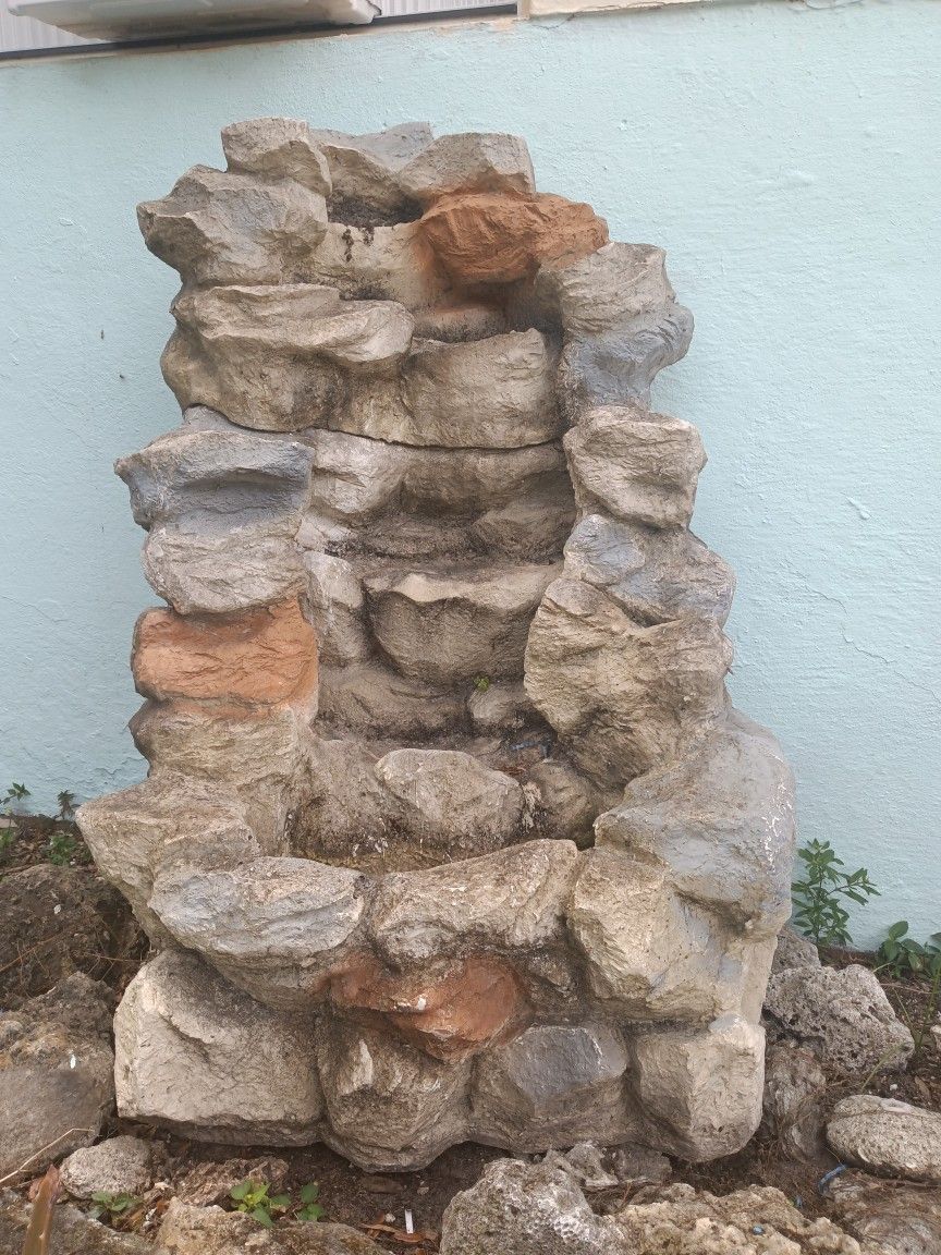 Rock Fountain For Outside Yard Decoration