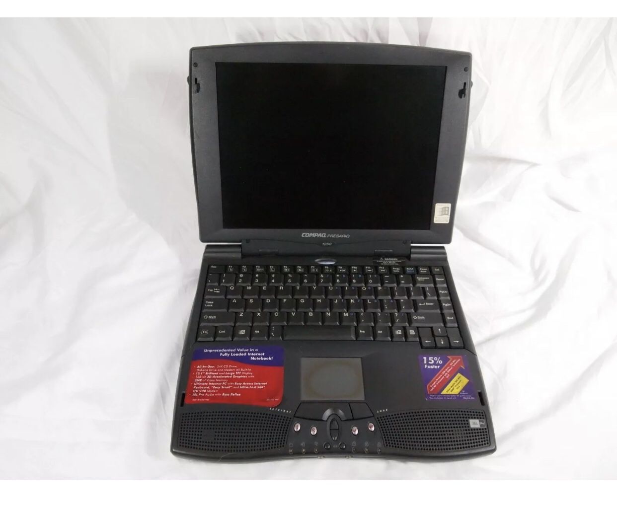 Vintage Compaq Presario 1260, AMD 333MHz, 64MB, 4GB HD, Floppy Serial Parallel