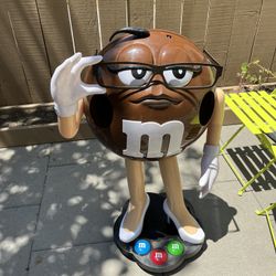 Rare Brown M&M Store Candy Display Character For Candy And Nuts 40”