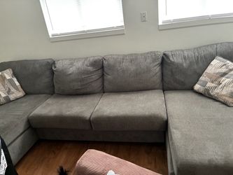 Signature Design by Ashley Clarington 3 Piece Sectional with Double Chaise - Gray