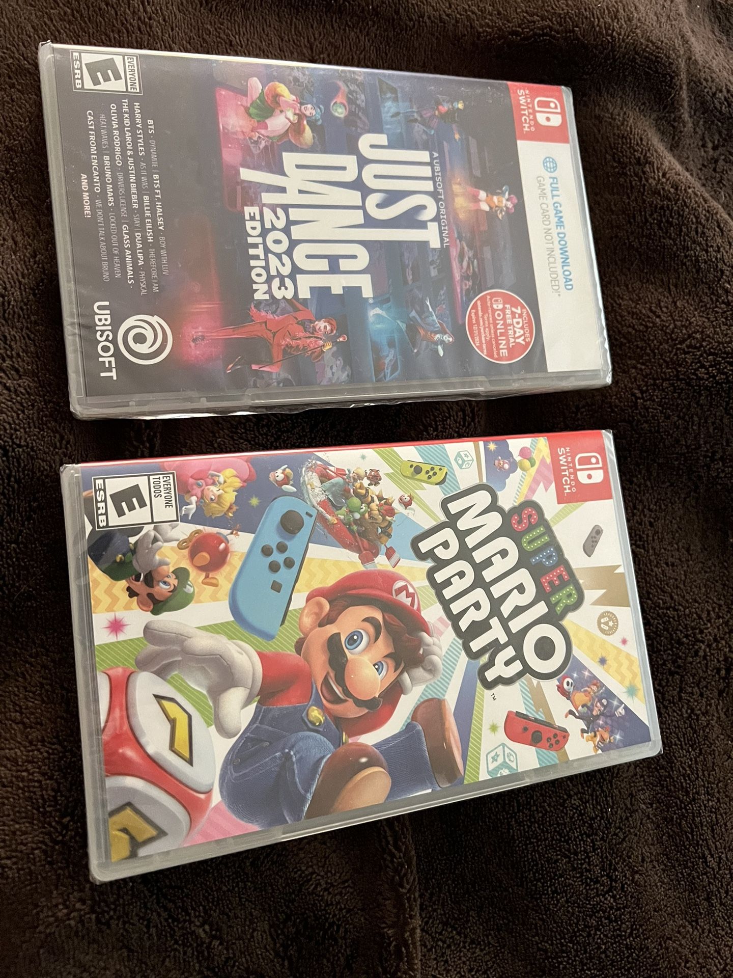 nintendo switch mario party and just dance 2023 NEW SEALED