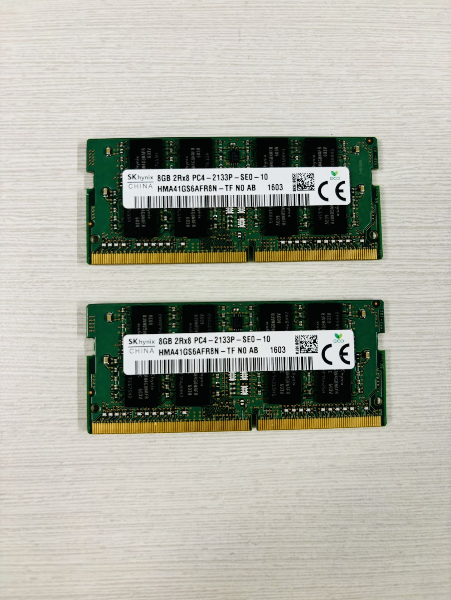 Hynix DDR4 16GB (2X8GB) 2133MHz PC4-17000 2RX8 SODIMM Memory Ram HMA41GS6AFR8N