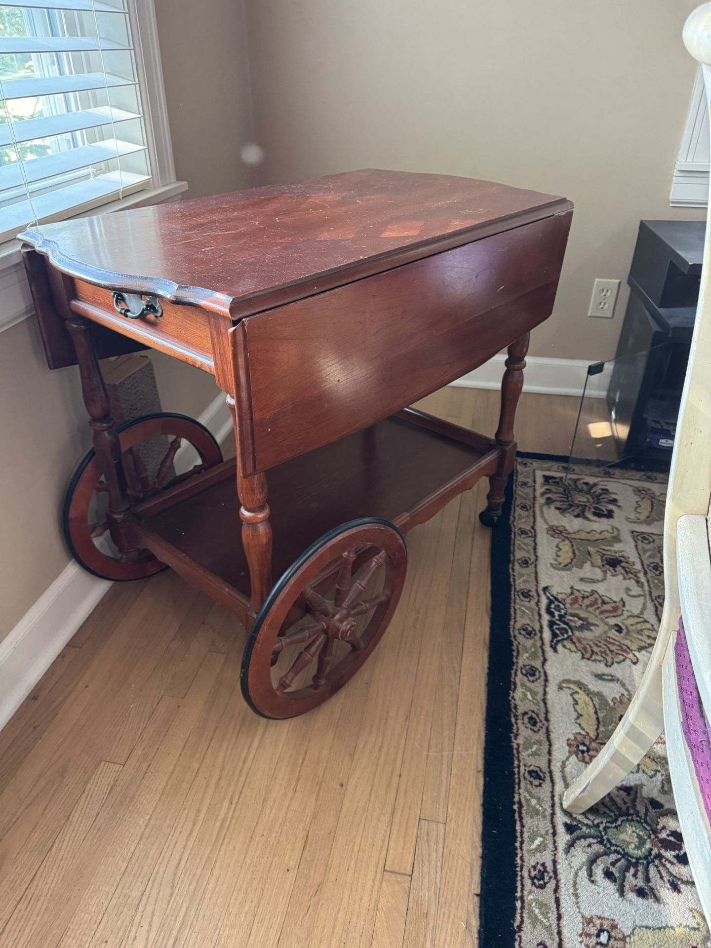 Vintage Mahogany Tea Cart - $175 OBO