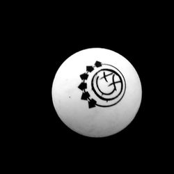 Stage-used BLINK 182 logo Lollapalooza ping pong BALL