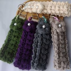 Crocheted Wristlet w/ Keyring