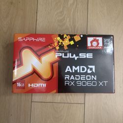 New Sealed SAPPHIRE PULSE Radeon RX 9060 XT 16GB GDDR6 PCI Express 5.0  AMD Graphics Card