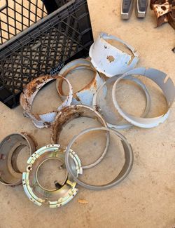 vw early headlight rings