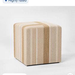 Beige Ottoman Cube