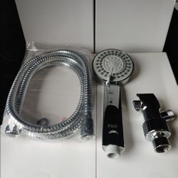 Chrome Shower Handle With Hose