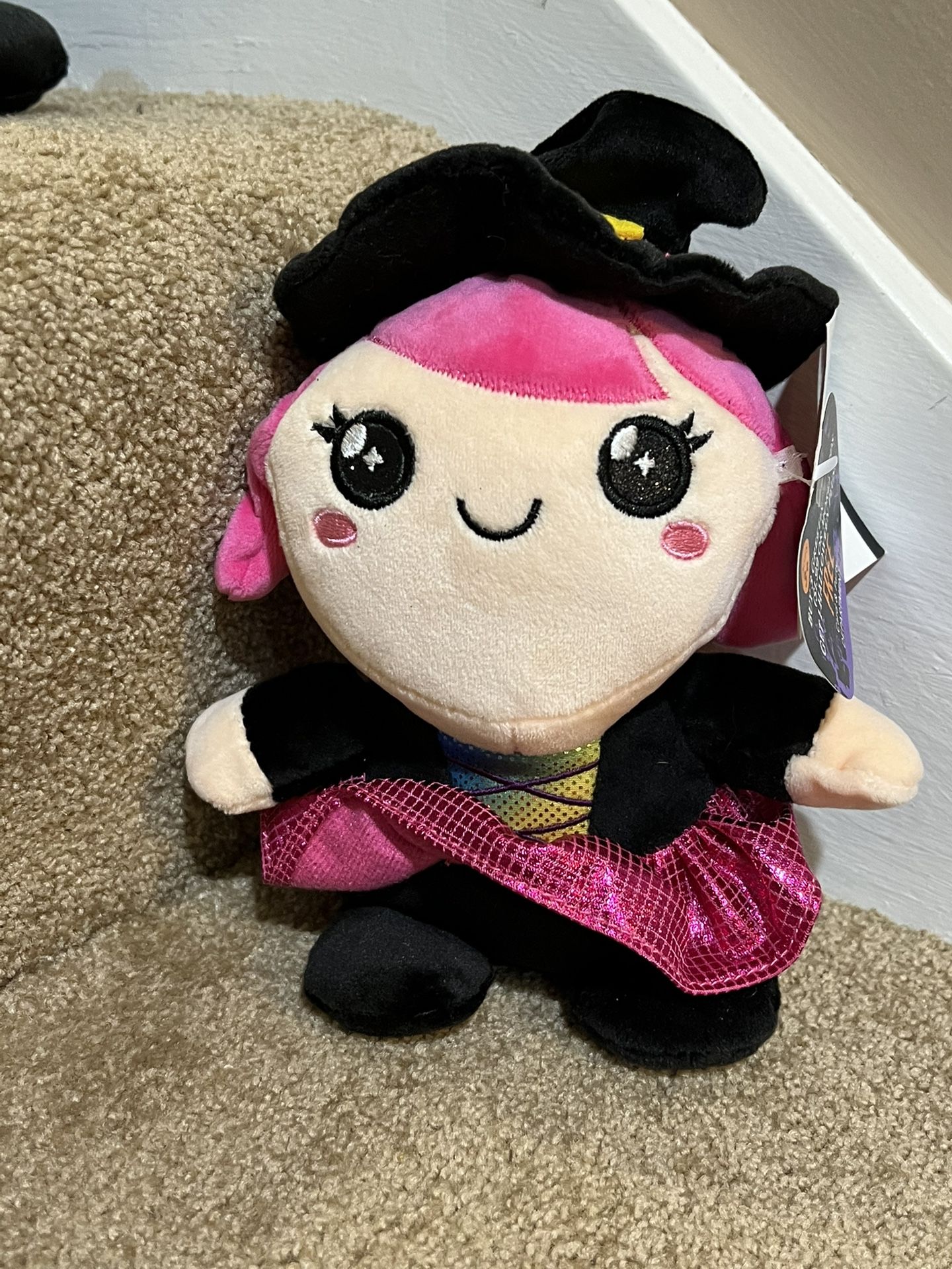 Halloween 8” plush Witch pink American Greetings
