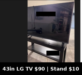 43-inch LG Flat Screen TV