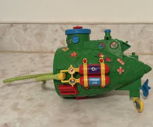 1991 TMNT Teenage Mutant Ninja Turtles Military Sewer Sub Playmates BACK ONLY