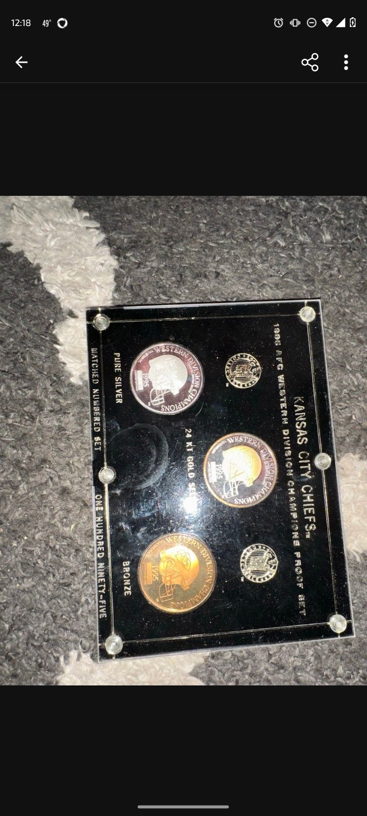 KC Chiefs Coin Set