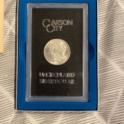 1884-CC $1 Morgan Silver Dollar GSA Blast White   MS Condition