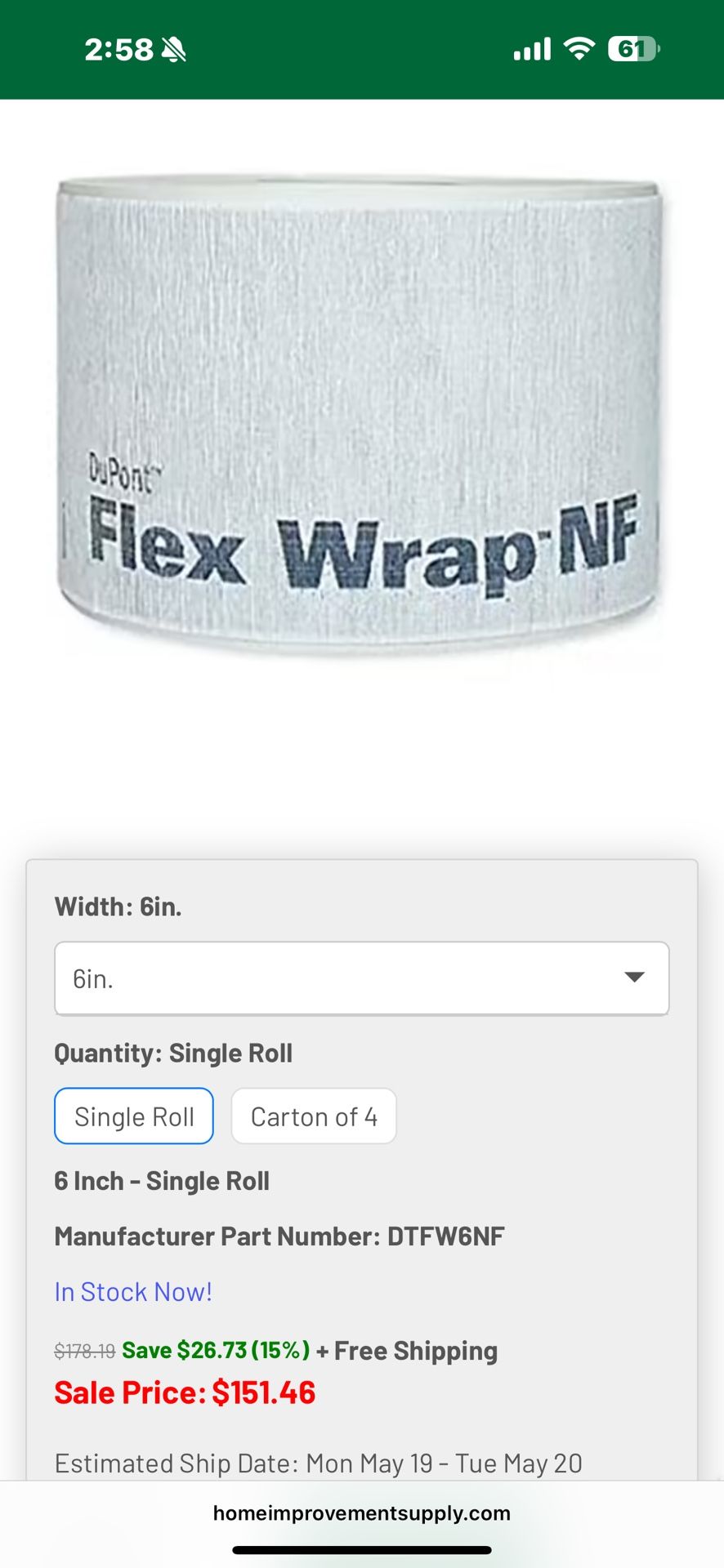 DuPont Flex Wrap Roll
