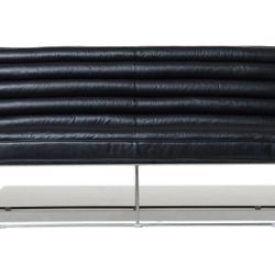 Industry West McQueen Leather Sofa Black