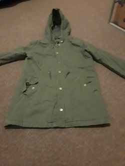 Forever 21 Coat Girl Size 13/14 Green