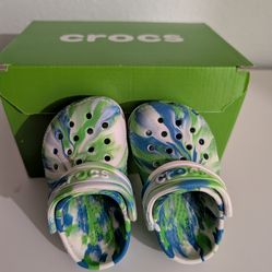 Crocs Kids' Classic Glow-in-the-Dark Marbled Clog