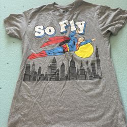 VINTAGE STYLE SUPERMAN Dc Comics SO FLY  T-Shirt SMALL MENS  