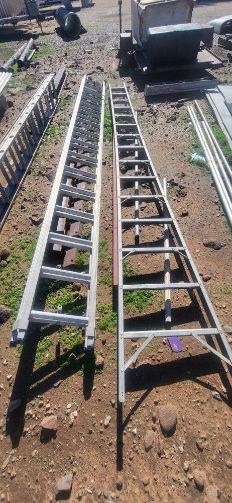 32 Ft Extension Ladder And 16 Ft Tripod Ladder