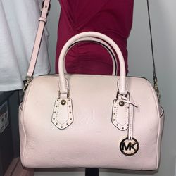 Michael Kors Aria Pink Satchel 
