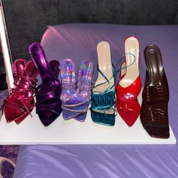 Women’s Heels Bundle – 6 Pairs (Sizes 10 and 11) 👠✨