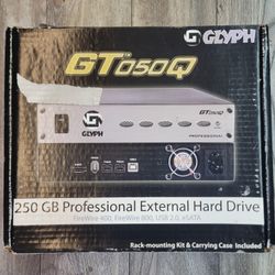 Glyph GT050 250GB Professional FireWire External Hard Drive 