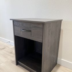 🛏️ Nightstand w/ Drawer & Open Shelf – 18 x 16 x 24