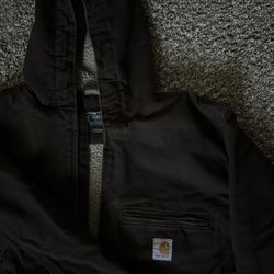 Carhartt Men’s Sherpa-Lined Jacket - Relaxed Fit - Washed Duck - 3 Warmest Raiting