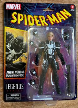 Marvel legends retro card agent venom figure