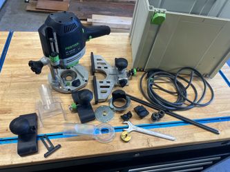 Festool 1400 Router with a ton of accessories