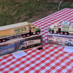 Hess Toy Trucks  ( 4 Trucks Year 1986,1987,1988,1990 )
