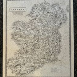Vintage map reproductions of Ireland and Invasions of England and Ireland