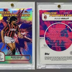 2024-25 Finest UEFA Club Competitions - Ruud Gullit - Prized Footballers Fusion Purple/Red Refractor