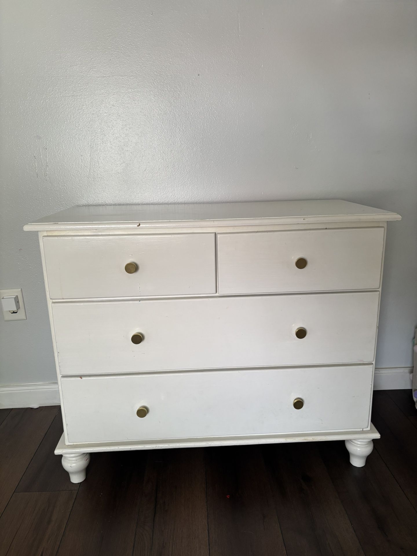 White Small Dresser Nightstand Console Table