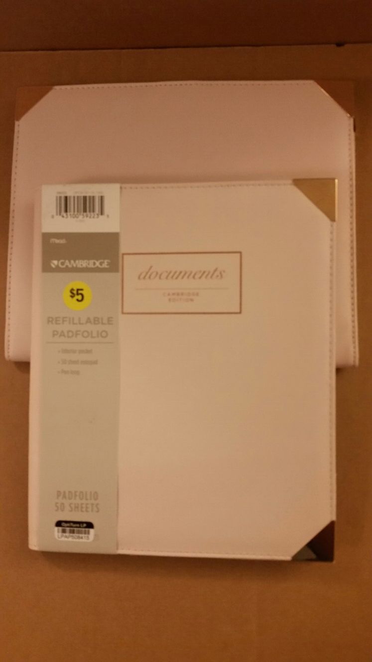 Cambridge Padfolio (new)