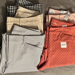 Old Navy High Rise Pixie Pants, Fashion Nova Eva High Rise Jeans & Nine West Skinny Pants 