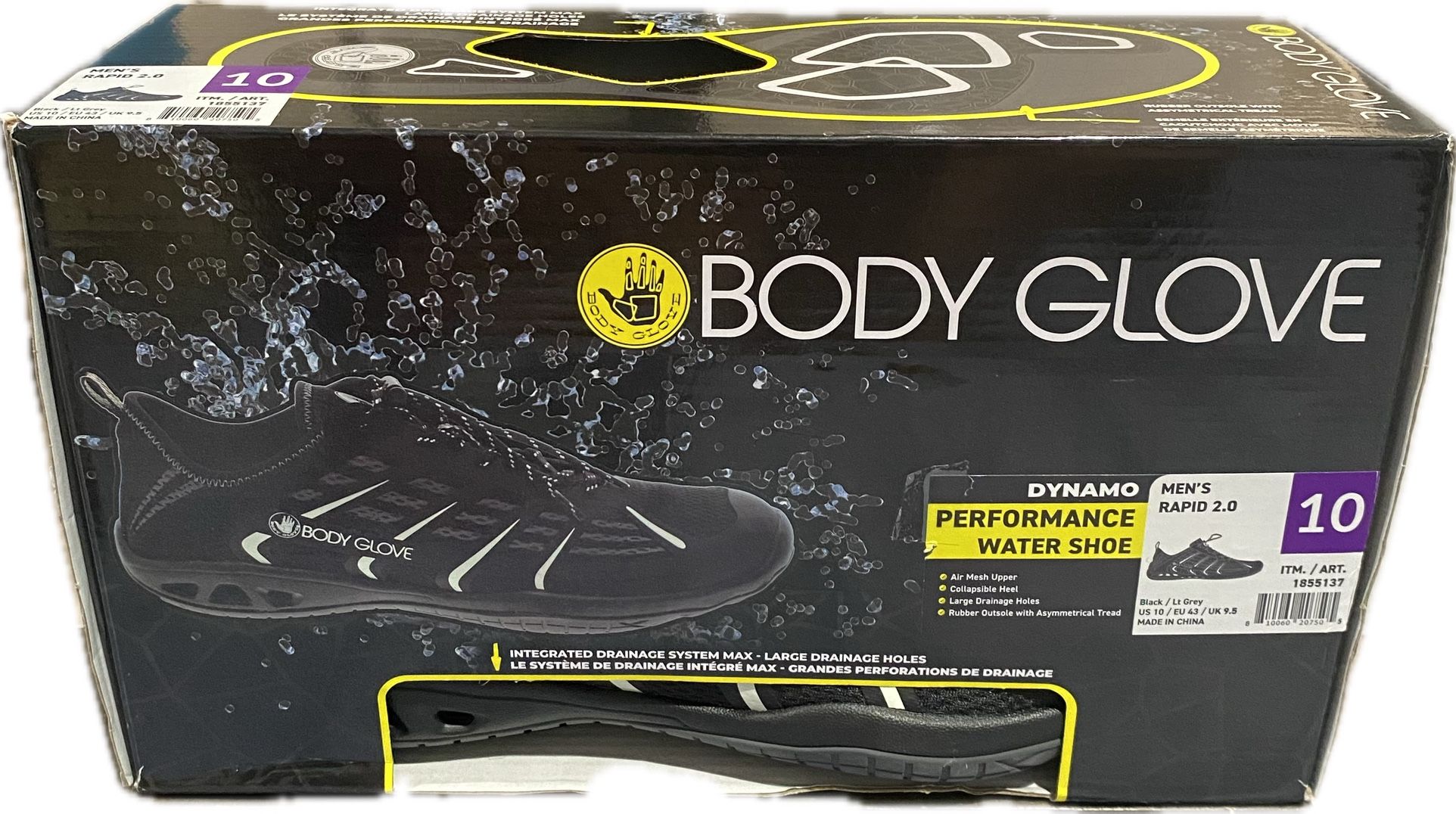 Body Glove Rapid 2.0 Men’s Ultimate Hybrid Athletic/Water Shoe Size 10