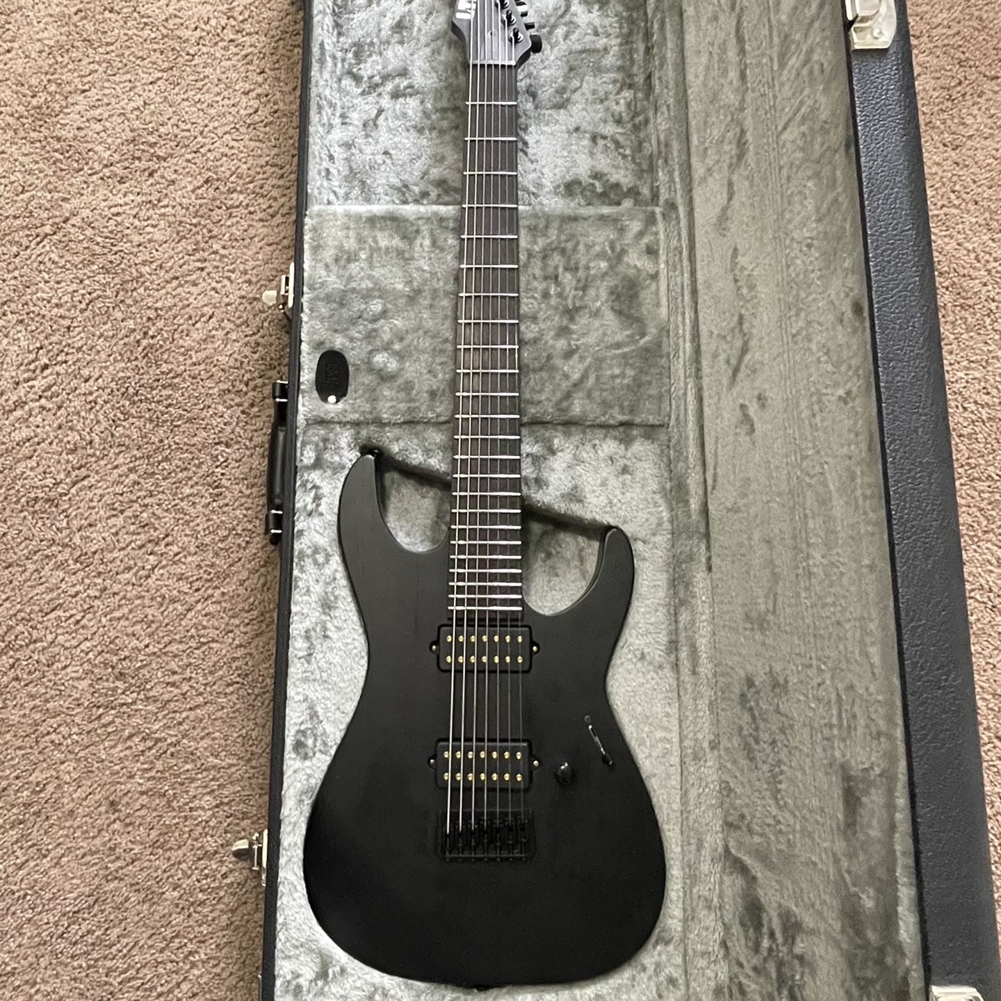 ESP LTD Alex Wade AW7B Signature 7-String Guitar Open Grain Black