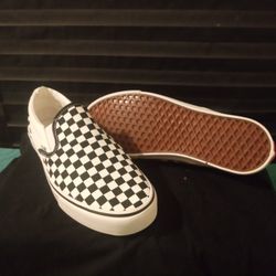 Checker Board Van Sneakers Size 10