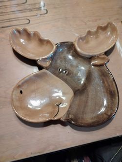 Cute Moose Platter