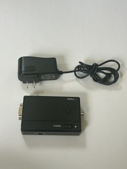 StarTech VGA to Composite (RCA) or S-Video Converter High Resolution PC to TV Video Adapter